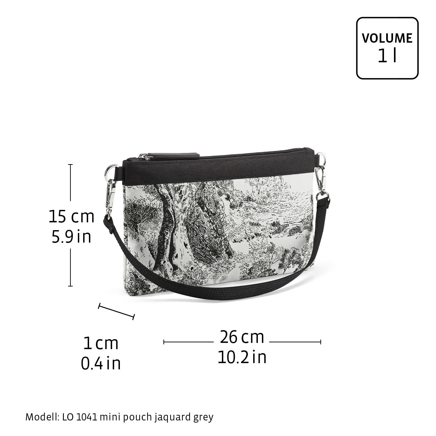 mini pouch bouclé black mini pouch Reisenthel