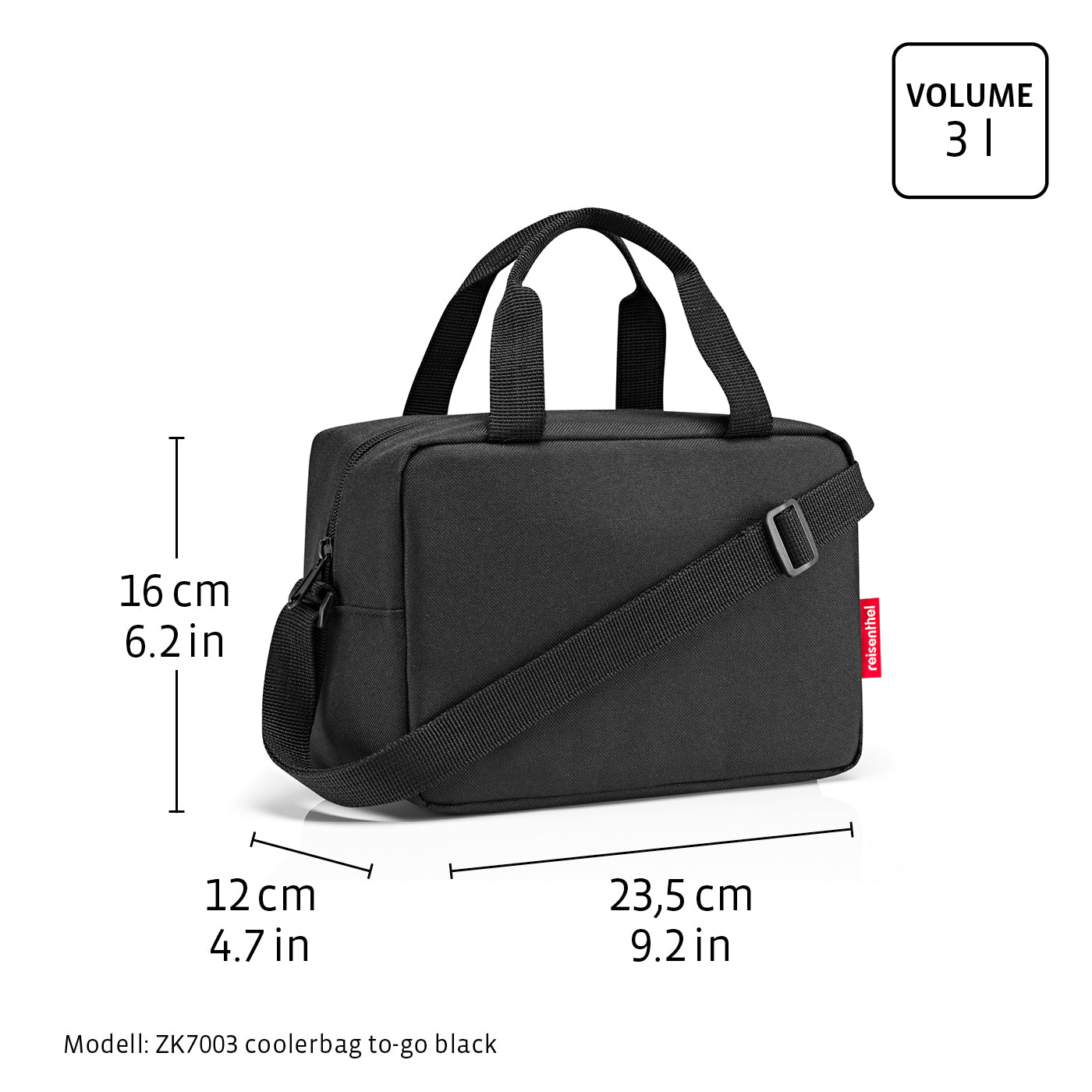 coolerbag to-go raffia black coolerbag to-go Reisenthel