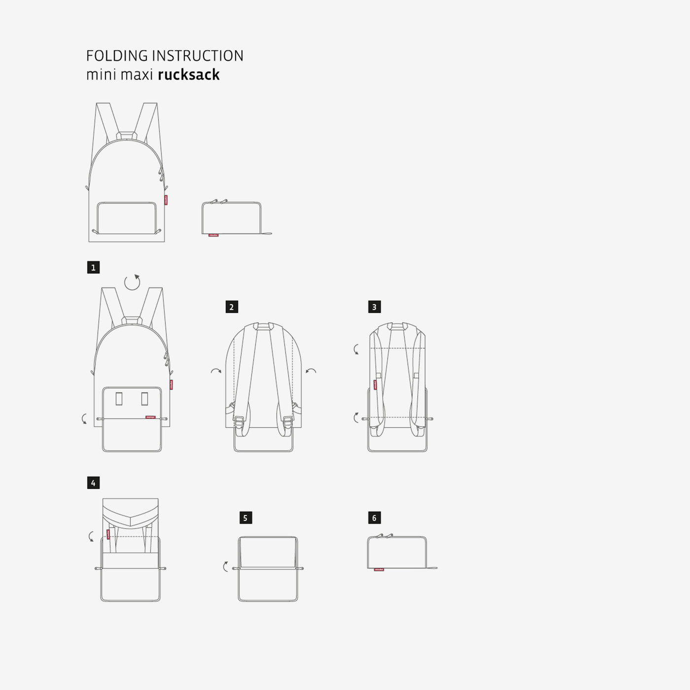 mini maxi rucksack dots white mini maxi rucksack Reisenthel