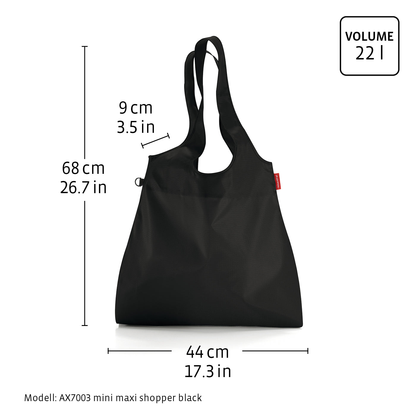 mini maxi shopper L black mini maxi shopper L Reisenthel