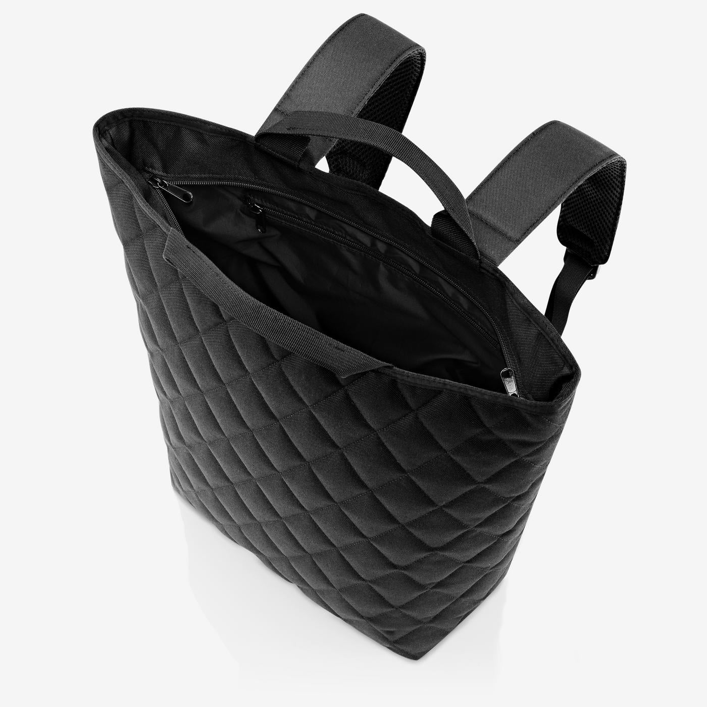 shopper-backpack rhombus black shopper-backpack Reisenthel