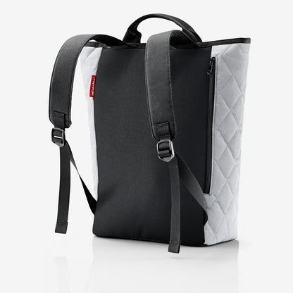 shopper-backpack rhombus light grey shopper-backpack Reisenthel