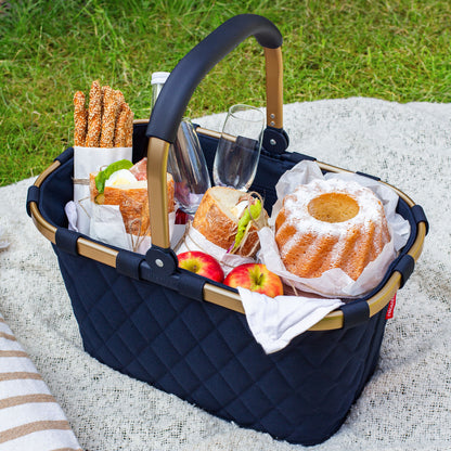 carrybag frame rhombus midnight gold carrybag Reisenthel