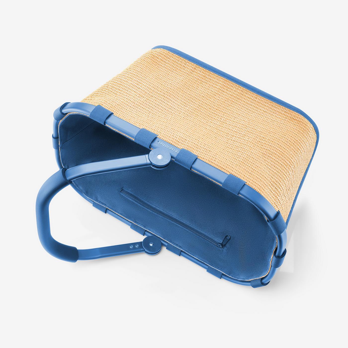 carrybag frame raffia blue carrybag Reisenthel