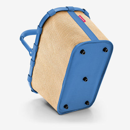 carrybag frame raffia blue carrybag Reisenthel