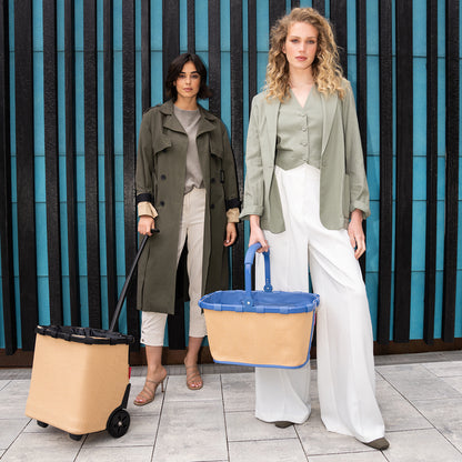 carrybag frame raffia blue carrybag Reisenthel