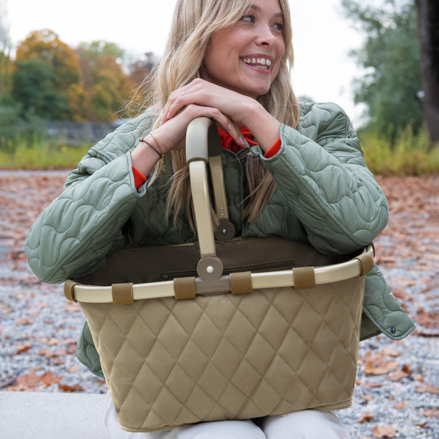 carrybag frame rhombus olive carrybag Reisenthel