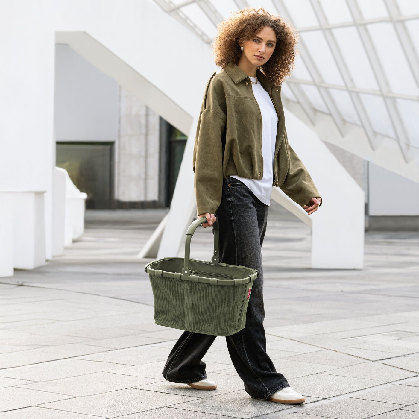 carrybag cord dark matcha carrybag Reisenthel