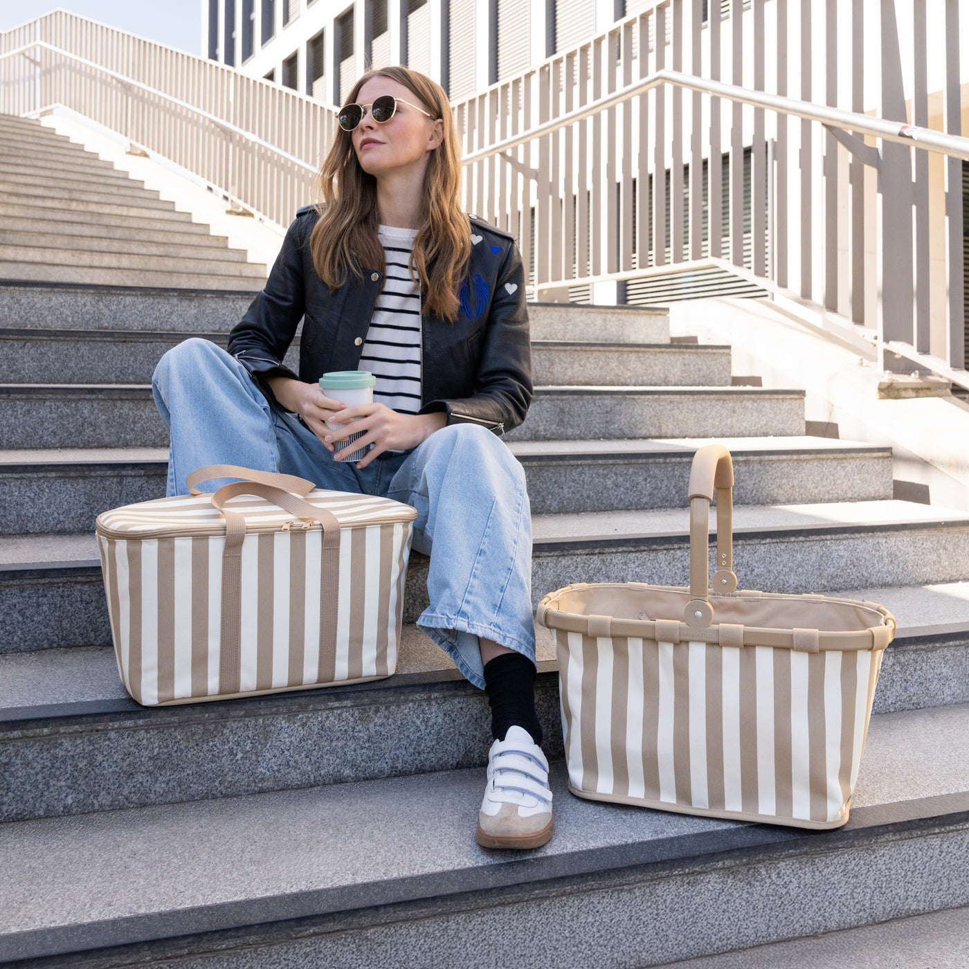 carrybag summerstripes coffee carrybag Reisenthel