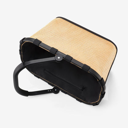 carrybag frame raffia black carrybag Reisenthel