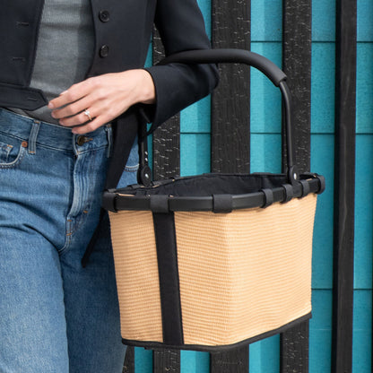 carrybag frame raffia black carrybag Reisenthel