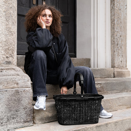 carrybag bouclé black carrybag Reisenthel