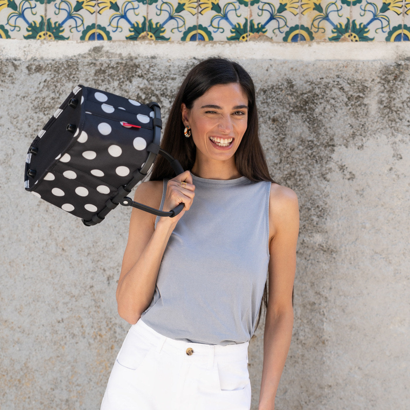 carrybag XS frame dots white carrybag XS Reisenthel