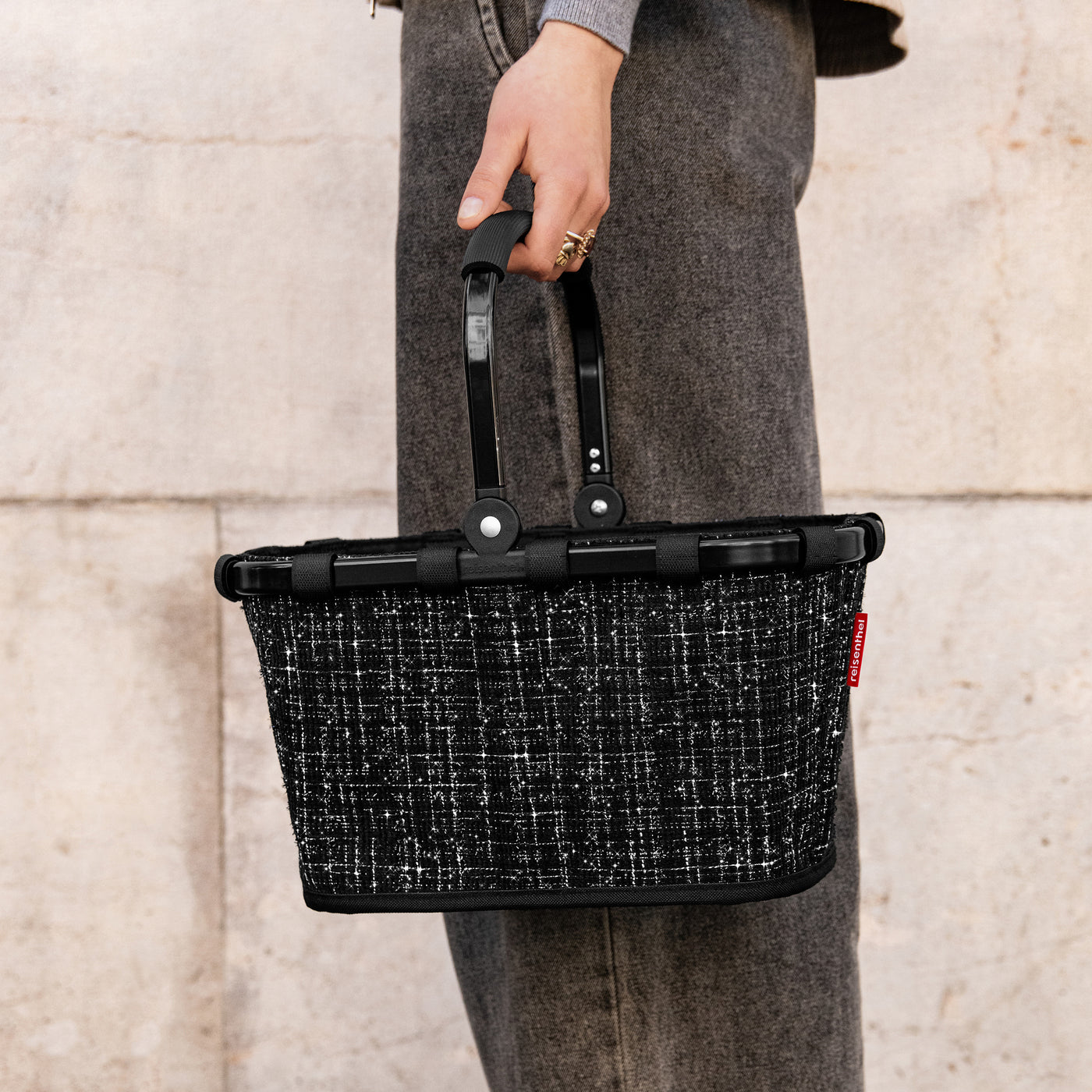 carrybag XS bouclé black carrybag XS Reisenthel