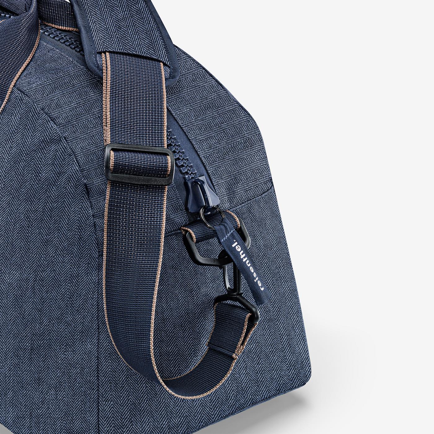 overnighter herringbone dark blue overnighter Reisenthel