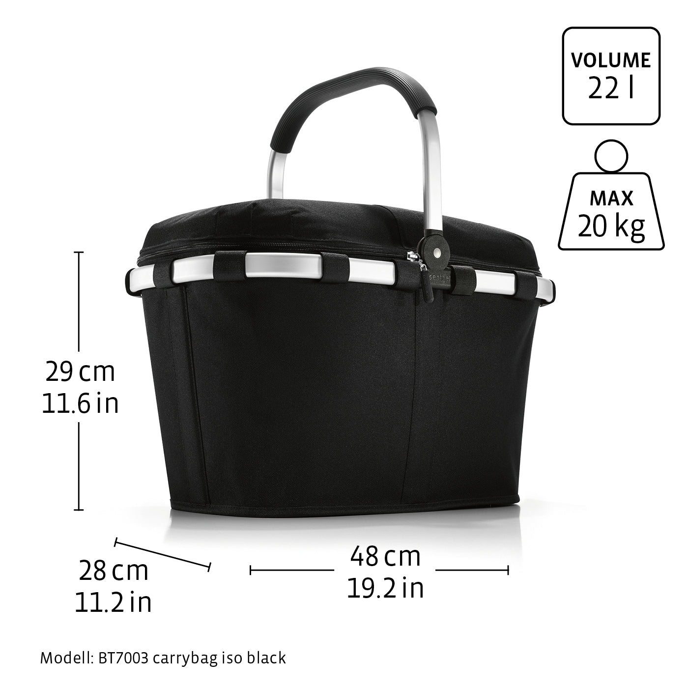 carrybag iso twist silver carrybag iso Reisenthel