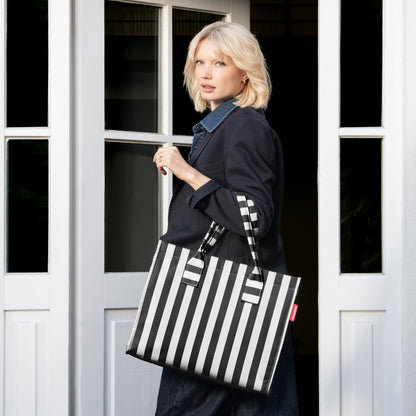 daily shopper summerstripes black daily shopper Reisenthel