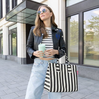 daily shopper summerstripes black daily shopper Reisenthel