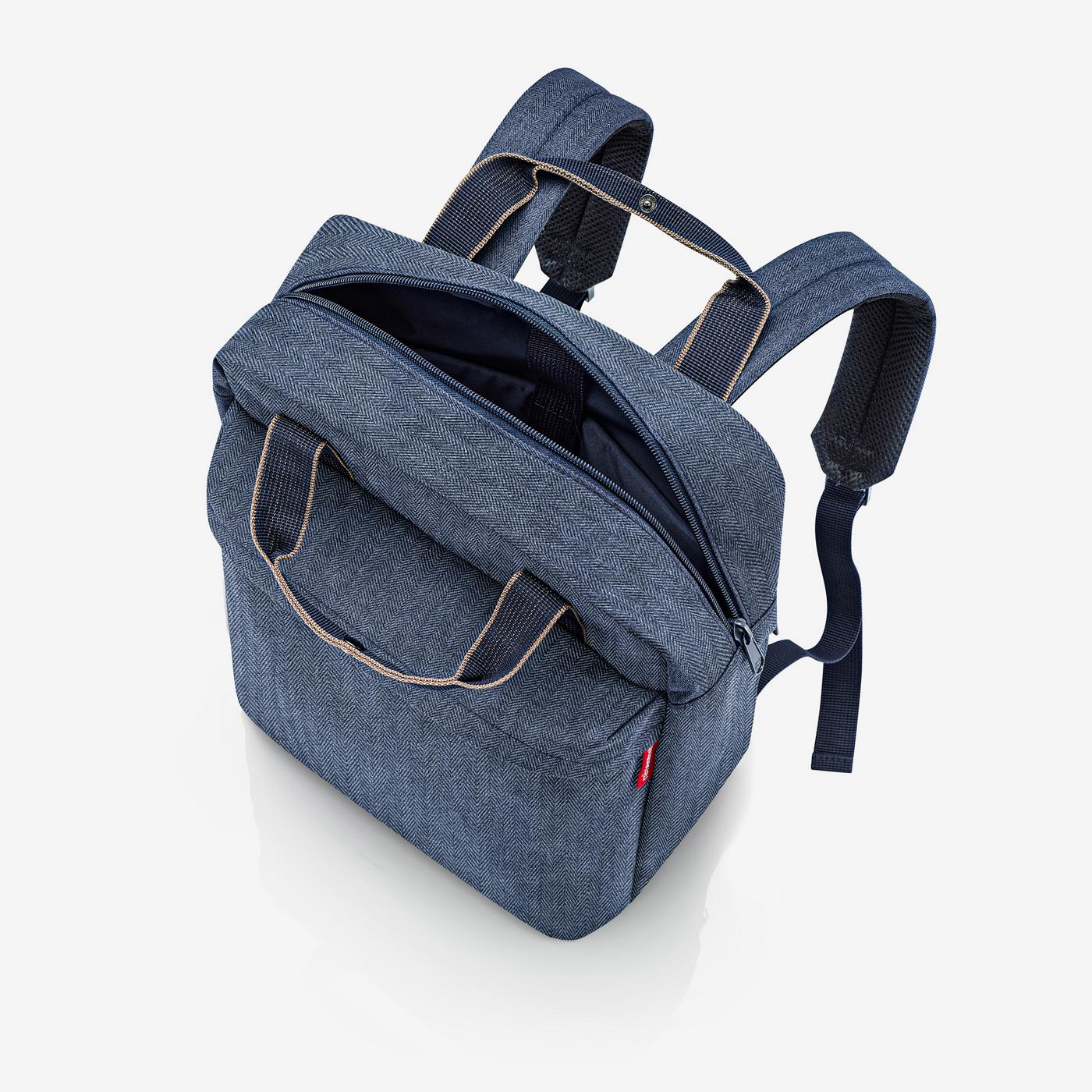 allday backpack M herringbone dark blue allday backpack M Reisenthel