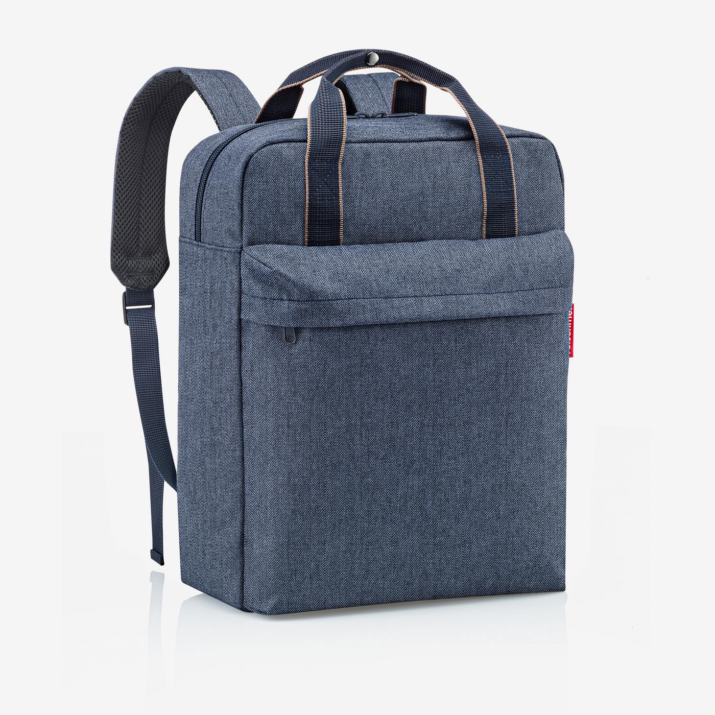 allday backpack M herringbone dark blue allday backpack M Reisenthel