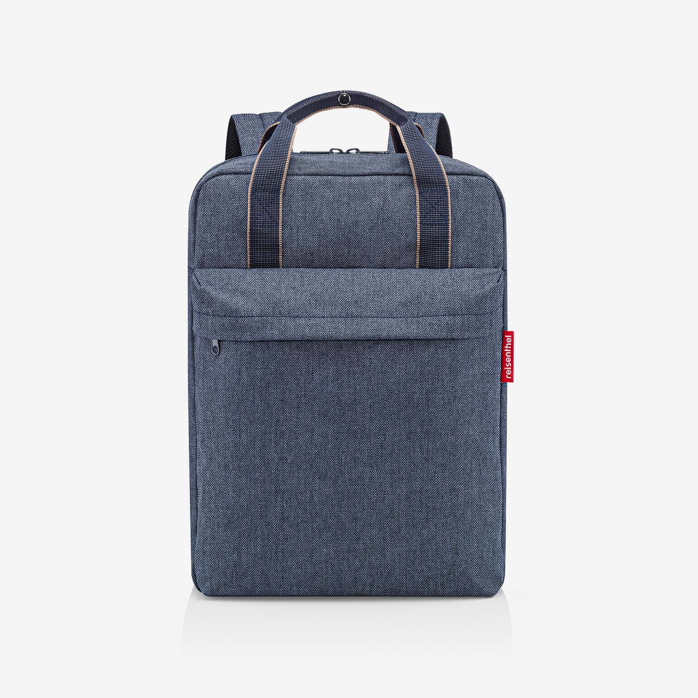allday backpack M herringbone dark blue allday backpack M Reisenthel