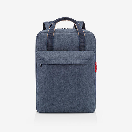 allday backpack M herringbone dark blue allday backpack M Reisenthel