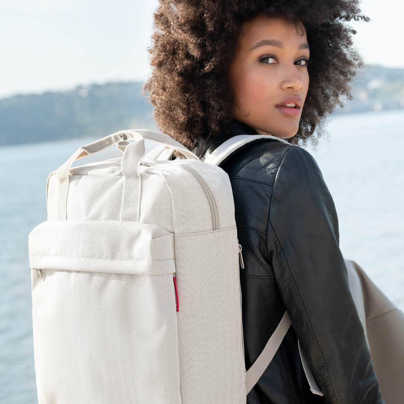 allday backpack M herringbone sand allday backpack M Reisenthel
