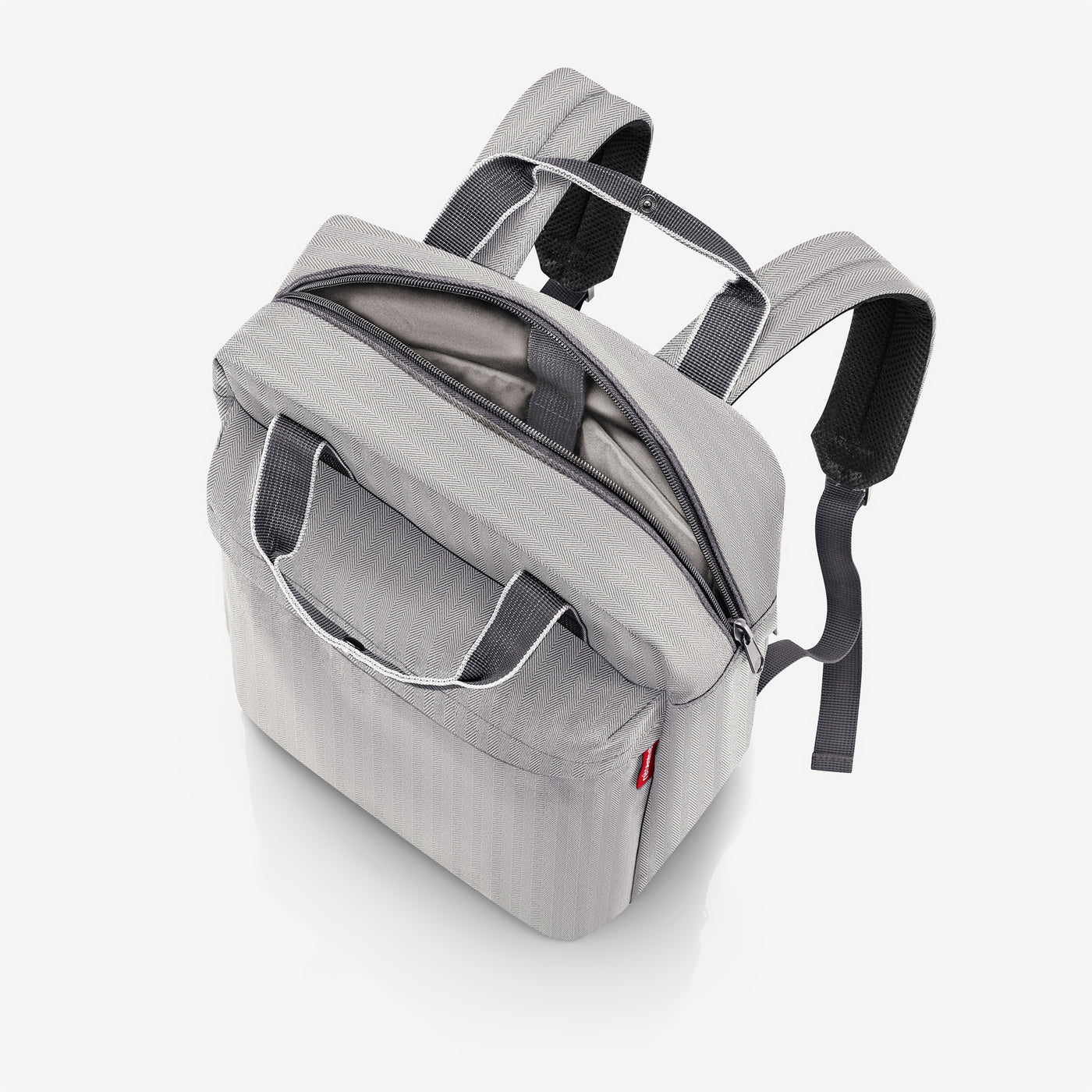 allday backpack M herringbone grey allday backpack M Reisenthel