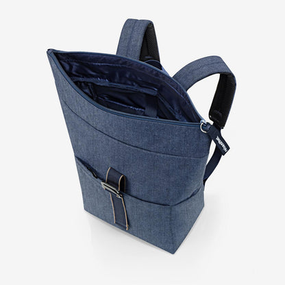 rolltop backpack herringbone dark blue rolltop backpack Reisenthel