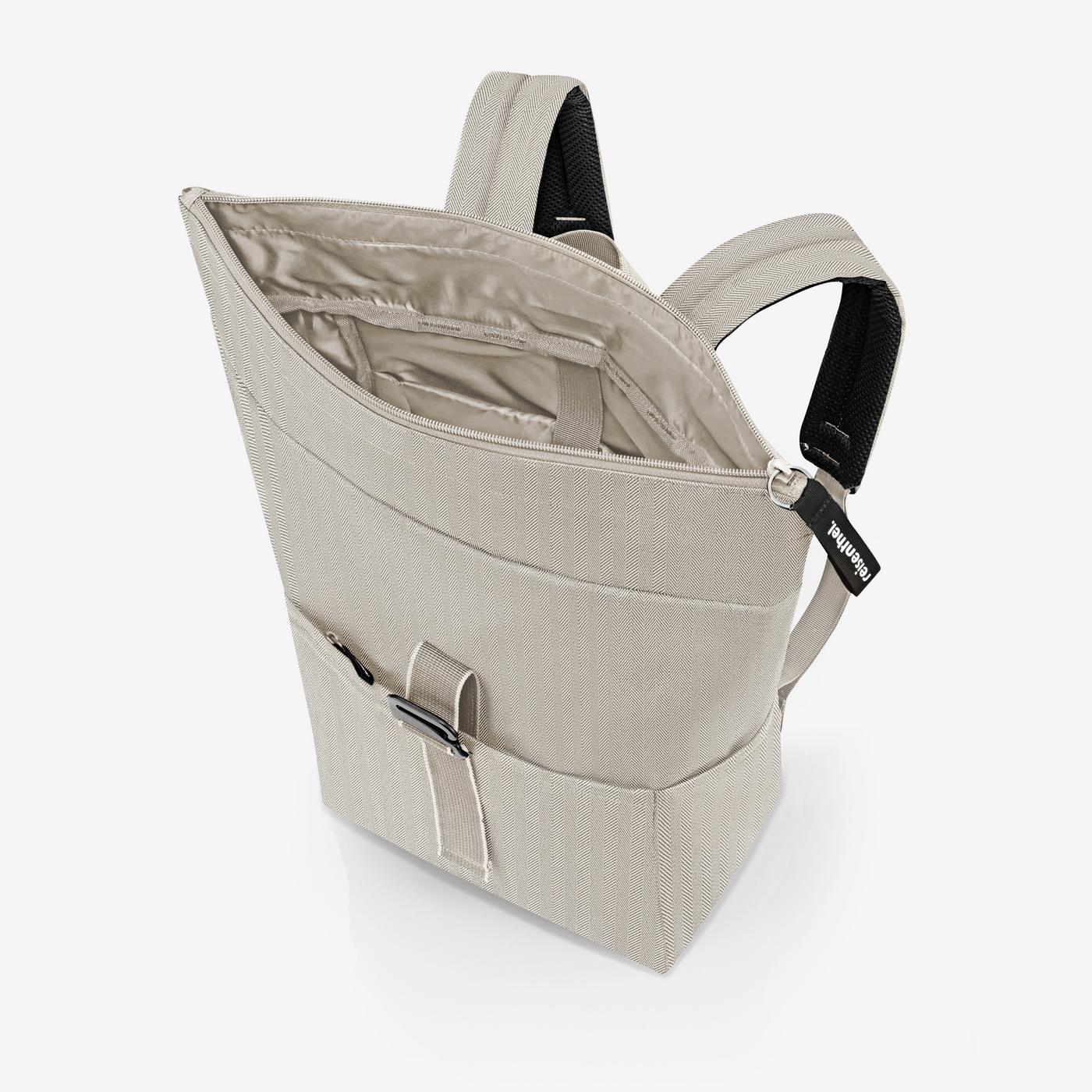 rolltop backpack herringbone sand rolltop backpack Reisenthel