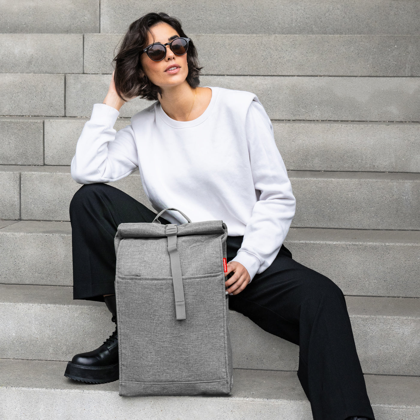 urban rolltop twist silver urban rolltop Reisenthel