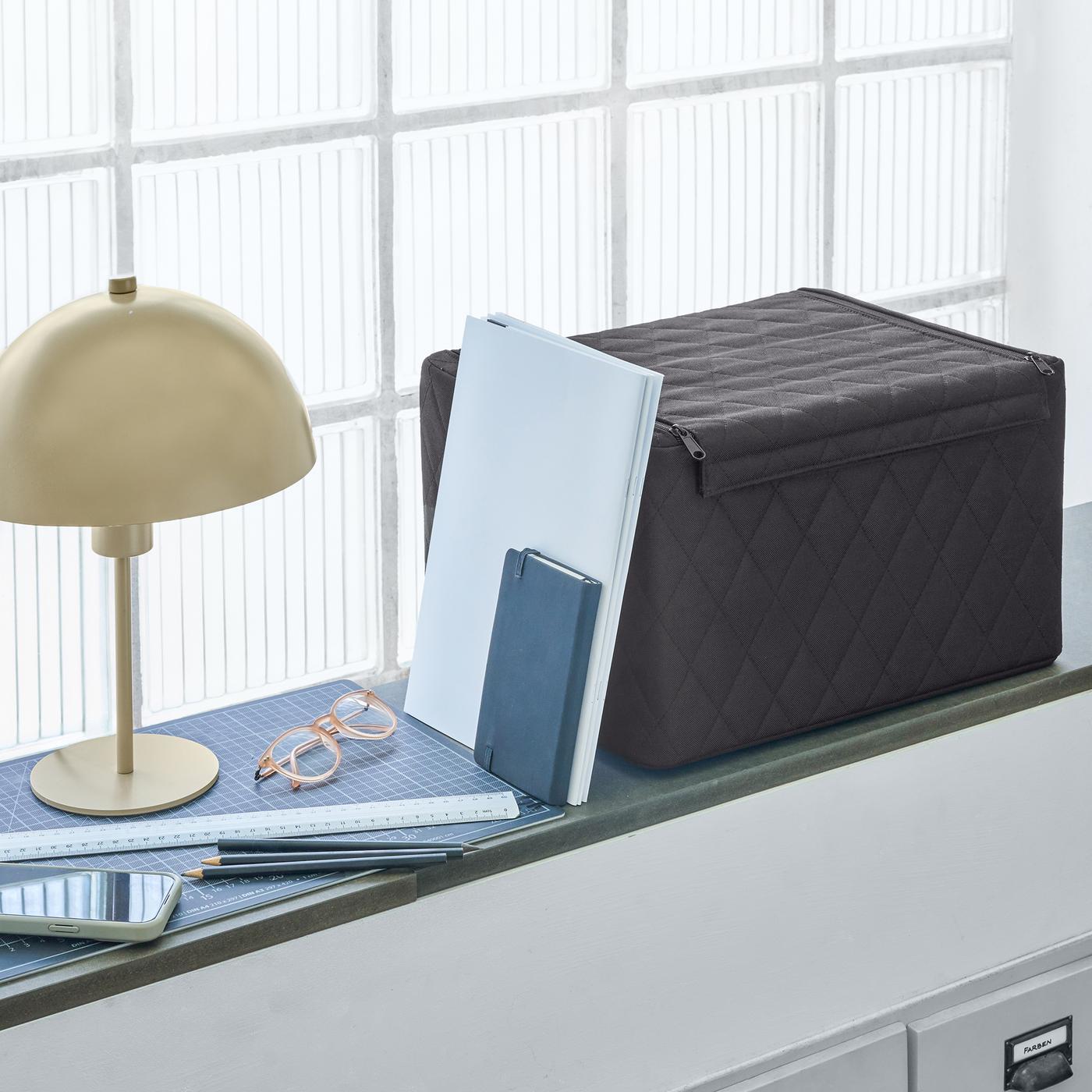 storagebox M rhombus black storagebox M Reisenthel