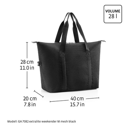 extralite weekender M mesh black extralite weekender M Reisenthel