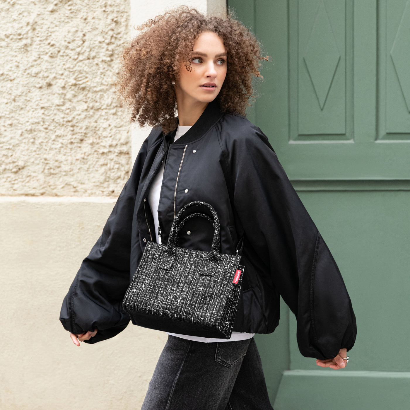 daily shopper XS bouclé black daily shopper XS Reisenthel