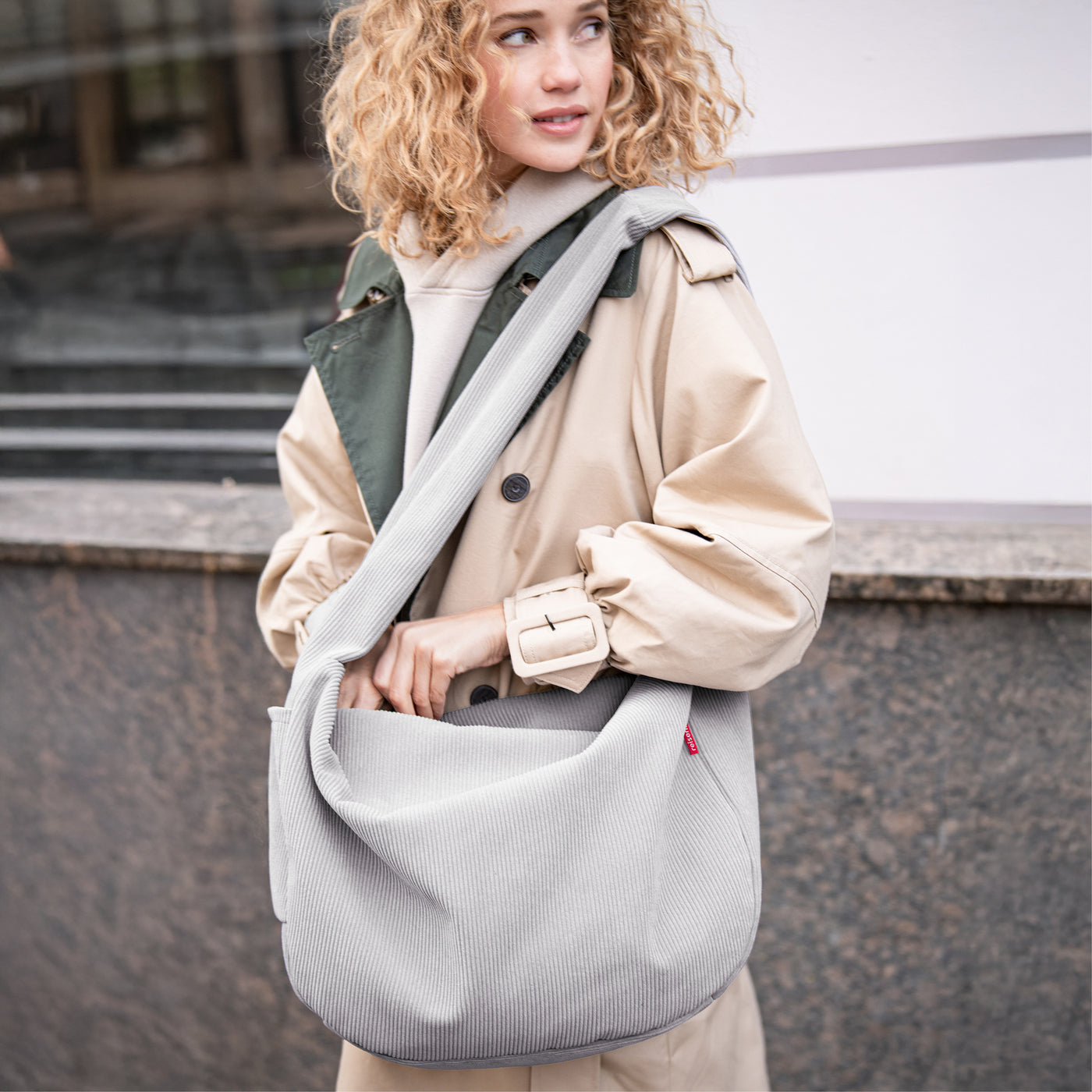 moonbag cord grey moonbag Reisenthel