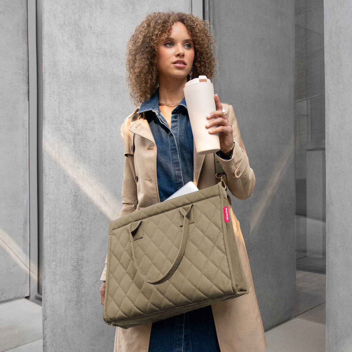daily shopper business rhombus olive daily shopper business Reisenthel