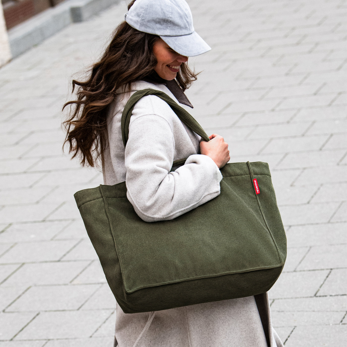 softshopper cord dark matcha softshopper Reisenthel