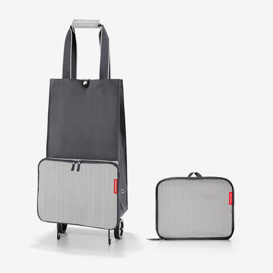 foldabletrolley herringbone grey foldabletrolley Reisenthel