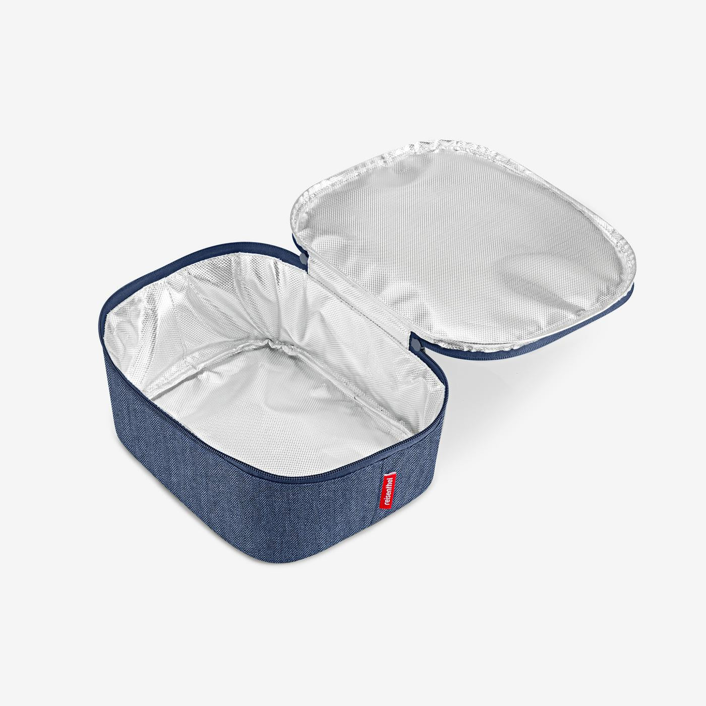 coolerbag M pocket herringbone dark blue coolerbag M pocket Reisenthel