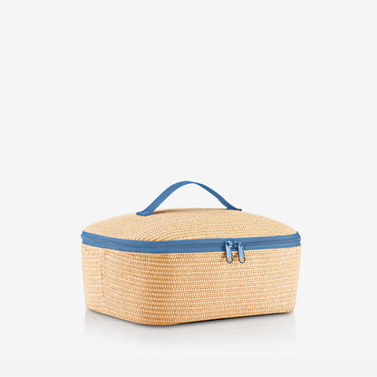 coolerbag M pocket raffia blue coolerbag M pocket Reisenthel