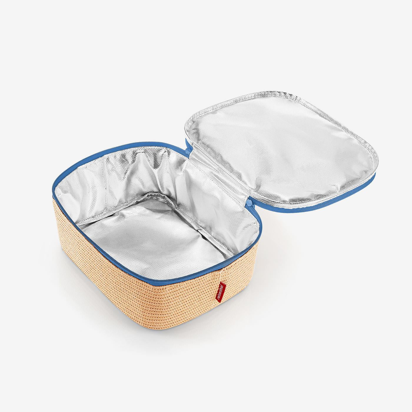 coolerbag M pocket raffia blue coolerbag M pocket Reisenthel