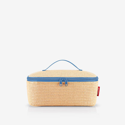 coolerbag M pocket raffia blue coolerbag M pocket Reisenthel