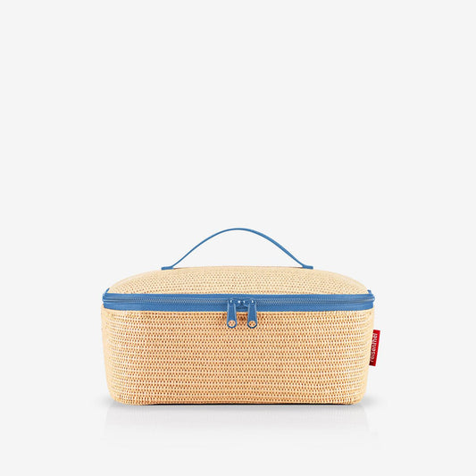 coolerbag M pocket raffia blue coolerbag M pocket Reisenthel