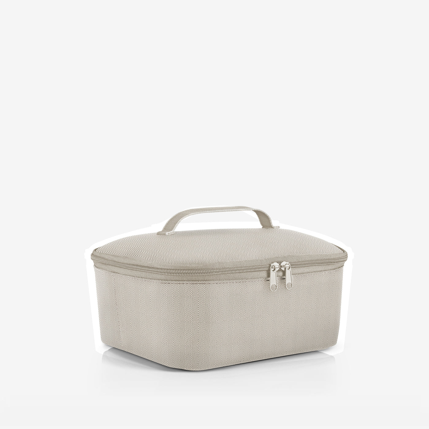 coolerbag M pocket herringbone sand coolerbag M pocket Reisenthel