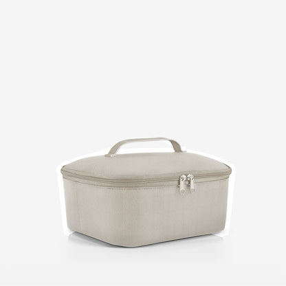 coolerbag M pocket herringbone sand coolerbag M pocket Reisenthel