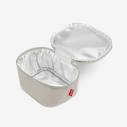 coolerbag S pocket herringbone sand coolerbag S pocket Reisenthel