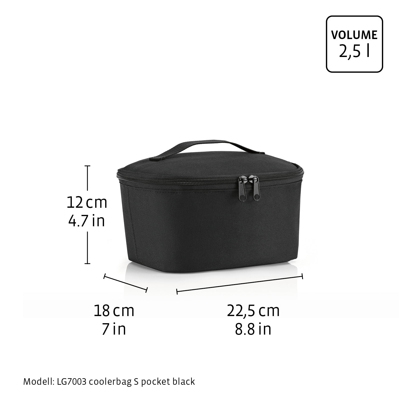 coolerbag S pocket raffia black coolerbag S pocket Reisenthel