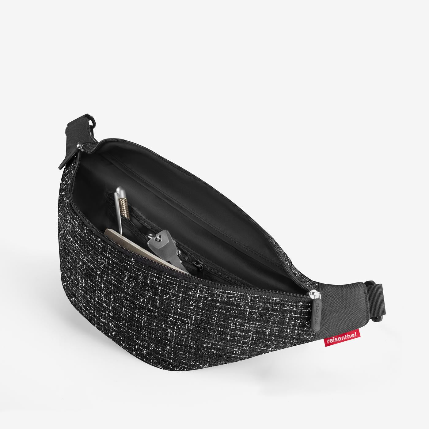 city beltbag bouclé black city beltbag Reisenthel
