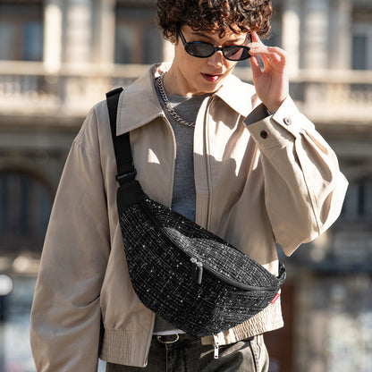 city beltbag bouclé black city beltbag Reisenthel