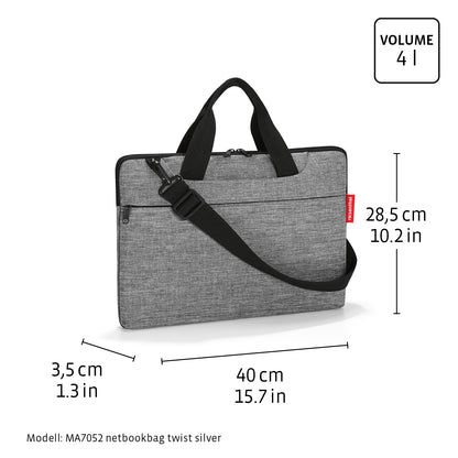 netbookbag twist silver netbookbag Reisenthel